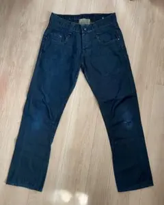 G-STAR RAW 3301 デニムパンツダークブルー Damaged