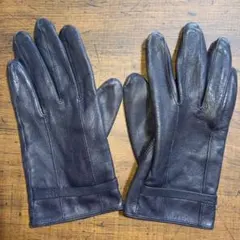 キャサリン　ハムネット　レザー　本革　ダークネイビー　Ｌ