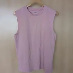 ピンクのノースリーブTシャツ（無地）のサムネイル
