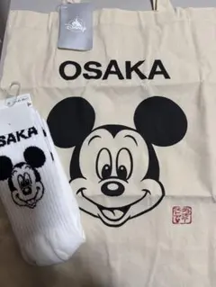 OSAKA ミッキーマウス 靴下 トートバッグ セット ディズニーストア