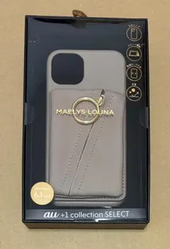 【775】MAELYS LOUNA iPhone13 ケース リング付 ベージュ