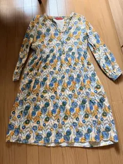 ❤️graniph ❤️花柄 長袖ひざ丈　カラフルワンピース