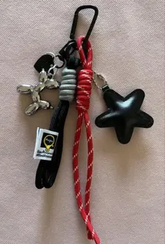 じゃらじゃら　星型&バルーン犬　　キーホルダー　バッグチャーム