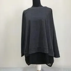 DREA my MINX 長袖カットソー グレー系 ブラック系 4L