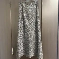 SNIDEL ジャガードロングナロースカート　ブラック　0