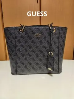 GUESS ブラック トートバッグ