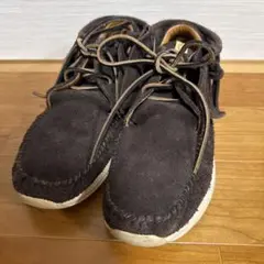 visvim ダークブラウン モカシン US10