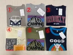 【新品未使用品タグ付き】キッズ Tシャツ　6枚セット　まとめ売り