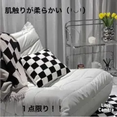 北欧　刺繍　肌触り抜群 クッションカバー　45X45 ラスト1点