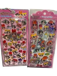 パワーパフガールズ　プチドロップステッカー　ドロップジェリーシール　パワパフ