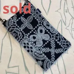 98ミナペルホネンforest tileタンバリンスマホポーチorショルダー
