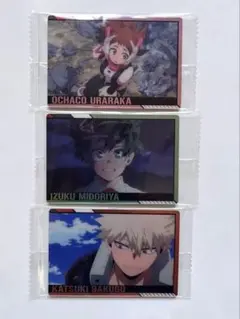 ヒロアカ　カードソフトクッキー　緑谷　爆豪　麗日