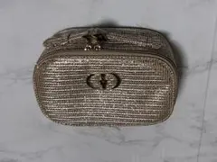 Dior ディオール　ホリデー　ノベルティ　ポーチ ゴールド