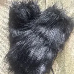 SHEIN 黒 ファー レッグウォーマー