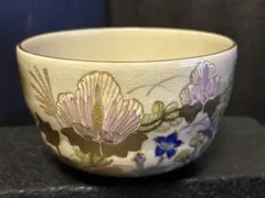 金彩花模様の茶碗 様 抹茶碗　九谷焼　芦湖　金彩秋草文様　芙蓉　桔梗 2026年最新】九谷芦湖の人気アイテム - メルカリ