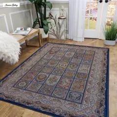 訳ありお買得！高密度、立体柄！本場イラン産 絨毯！200×250cm-52001