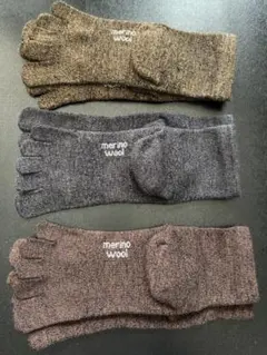 新品　ワークマン メリノウール 5本指ソックス 25-27cm 3組／5本指靴下