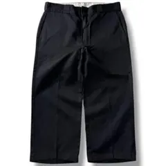 80s USA製 ディッキーズ チビタグ 874 ワークパンツ ブラック W34