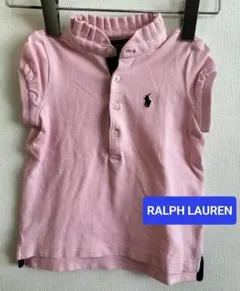 RALPH LAURENラルフローレン　ポロシャツ　襟フリル　刺繍