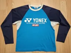 YONEX ラグランスリーブ 長袖シャツ 青/ネイビー　ジュニアサイズSS