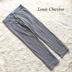 【ルイシャブロン】カジュアルパンツ　ストレート　千鳥柄　M ロールアップ