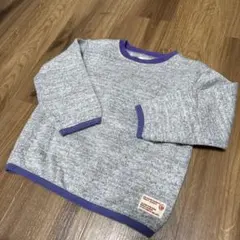 マーキーズ　LSP グレー/パープル トレーナー 110