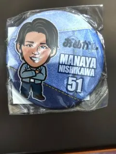埼玉西武ライオンズ　おめかし缶バッジ　西川選手のサムネイル