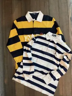 RALPHLAURENストライプ ラガーシャツ kids 2枚セット