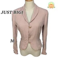 JUST BIGI 千鳥格子 ジャケット M クローバーボタンのサムネイル