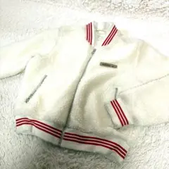 adidas 아디다스 보아 재킷 키즈 120 상당 화이트 방한 흰색