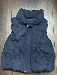 【お値下げ中】Moujonjon ネイビー 中綿ベスト 110