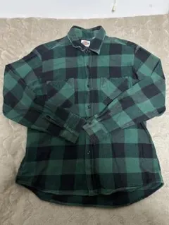 Dickies フランネルシャツ Lサイズ グリーン・ブラックチェック