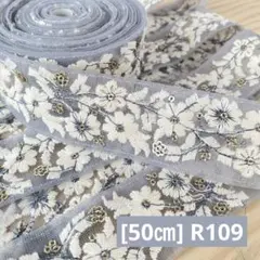 R109. インド買付｜刺繍リボン（50cmカット）