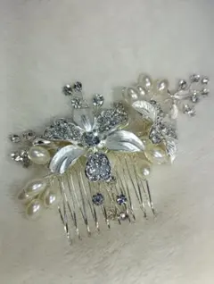 最終値下げ！残り3日！　ウェディング　ヘアアクセサリー　ヘッドドレス