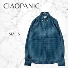 チャオパニック チェック柄 レイヤード きれいめカジュアル 長袖シャツ S