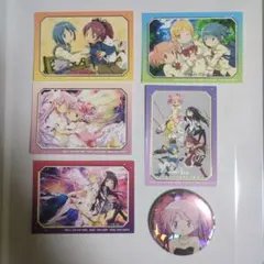 まどマギ 魔法少女まどかマギカ ステッカー&缶バッジ