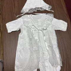 ホワイト セレモニースーツ 50-60cm 帽子付き