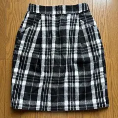 LOWRYSFARM チェック柄タイトスカート ミニスカート