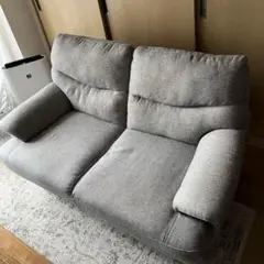 グレー 2人掛けソファ ファブリック