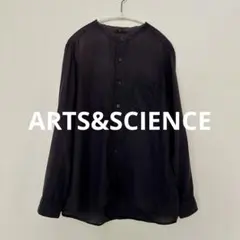 ARTS&SCIENCE ダークネイビー 長袖シャツ 草木染めのサムネイル