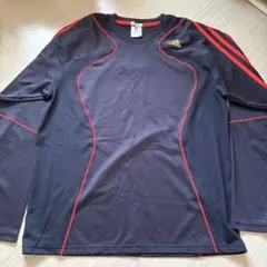 adidas 紺色　長袖 トレーニングウェア Mサイズ