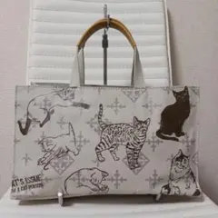 2634　ラシット　cat's ISSUE　トートバッグ　PVC　廃盤　極美品