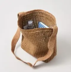REN ボックスショルダー ゴートメッシュ 山羊革 キャメル 完売カラーのサムネイル