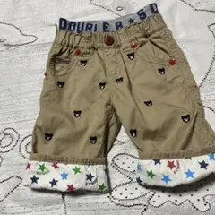 美品☆DOUBLE B ☆クマ刺繍 半ズボン ☆100cm
