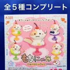 もちにゃみ すいーつフィギュアマスコット 全5種　コンプリート　ガチャガチャ
