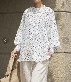 最終価格！オードリーアンドジョンワッド❤︎ドットブラウス⭐︎超美品！