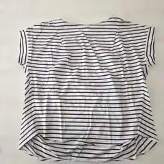 PLST ボーダー 半袖カットソー M