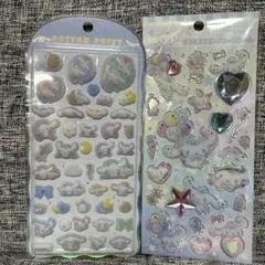 ⚫︎コットンパフィ⚫︎キラキララインストーンシール