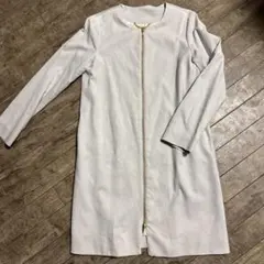 春コート　ライトグレー ジップアップコート サイズ1