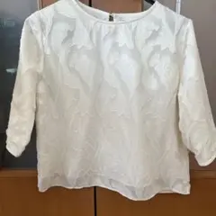 closet Story 刺繍入りホワイトブラウス